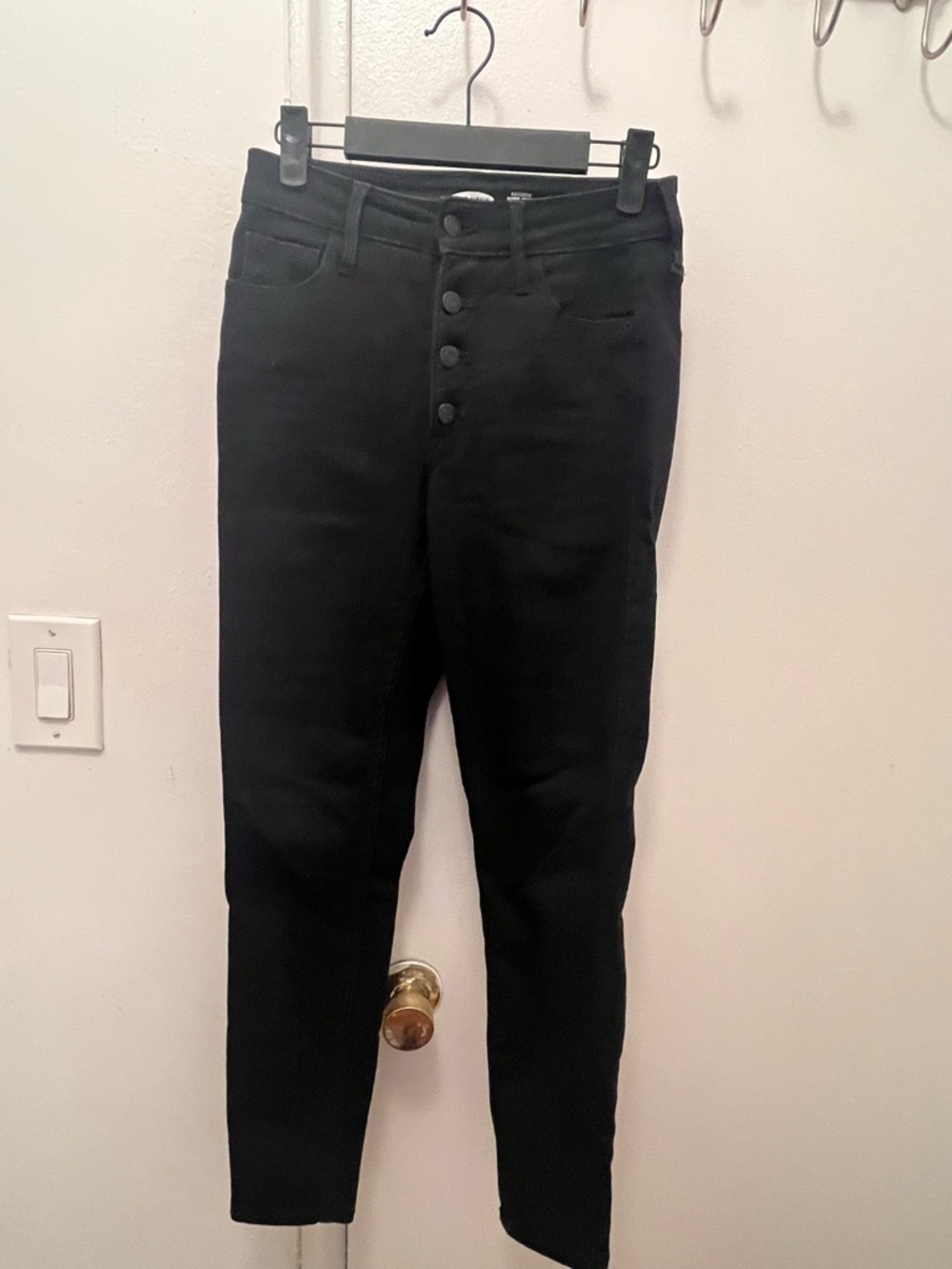 Old Navy Black Super Skinny Button-Fly Jeans